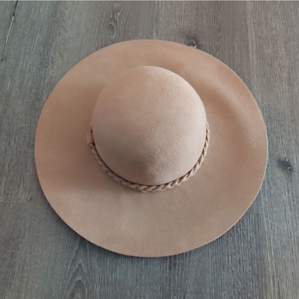 Tan Wool Floopy Hat One Size - Picture 2 of 5